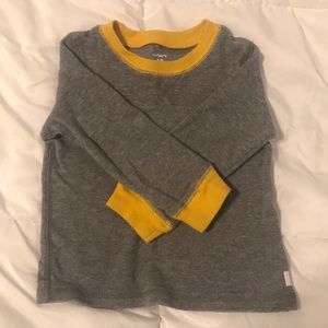 Carter’s grey thermal shirt